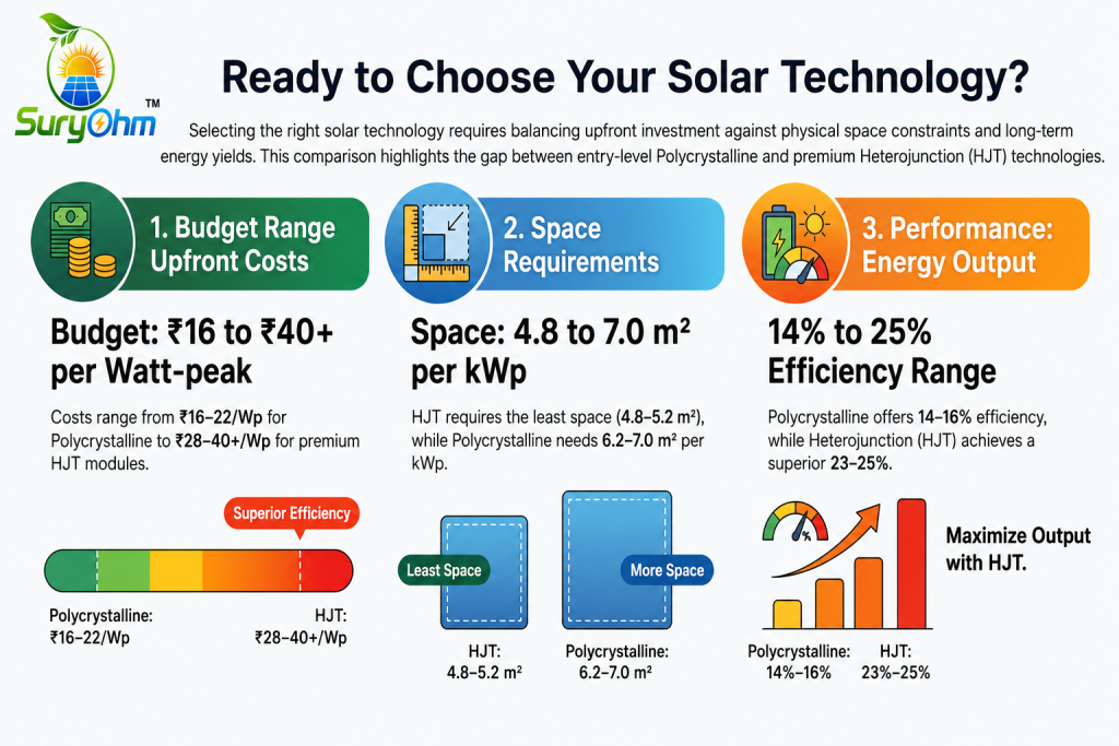 Which Solar panel technology should I choose? comparison