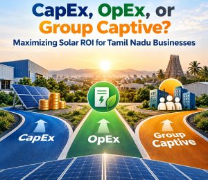 CapEx, OpEx, or Group Captive? Maximizing Solar ROI for Tamil Nadu Businesses